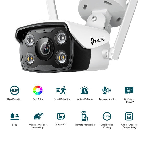 TP-Link VIGI 4MP Outdoor Full-Color Wi-Fi Bullet Network Camera - image 2