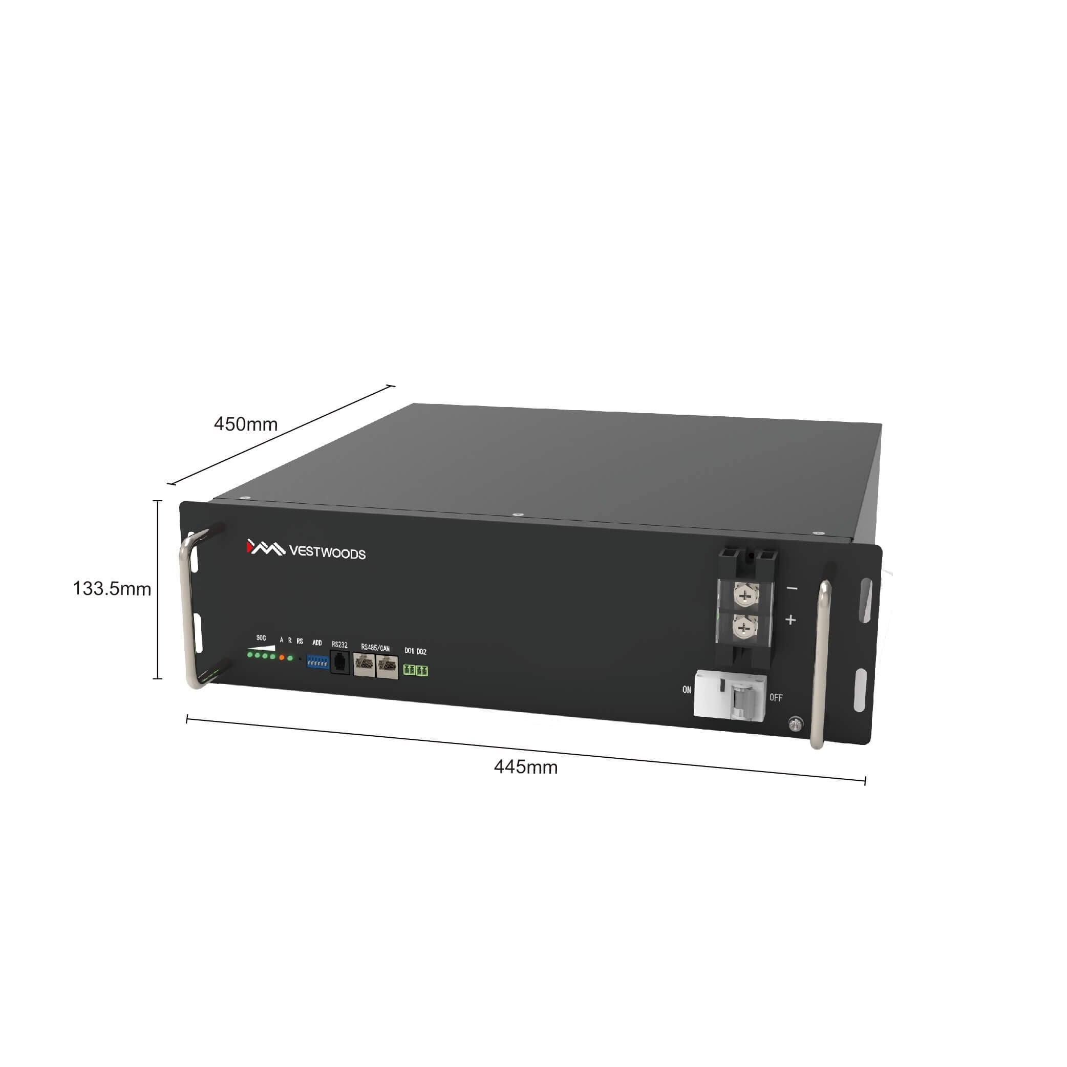 Vestwoods 51.2 V 100Ah (5.12kW) LiFEPO4 Battery | VW-BAT-LITH-VT48100E - image 3