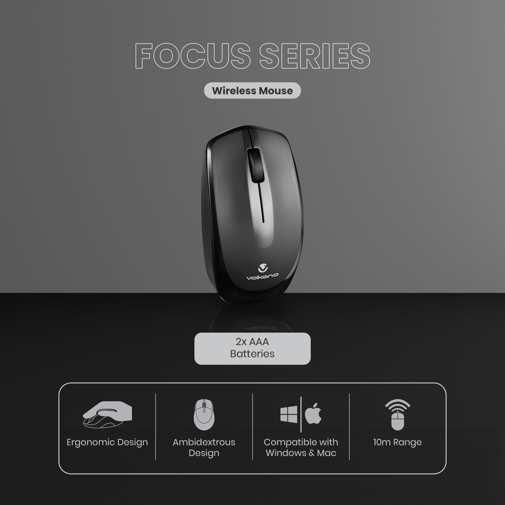 Volkano Focus Series Wireless Mouse