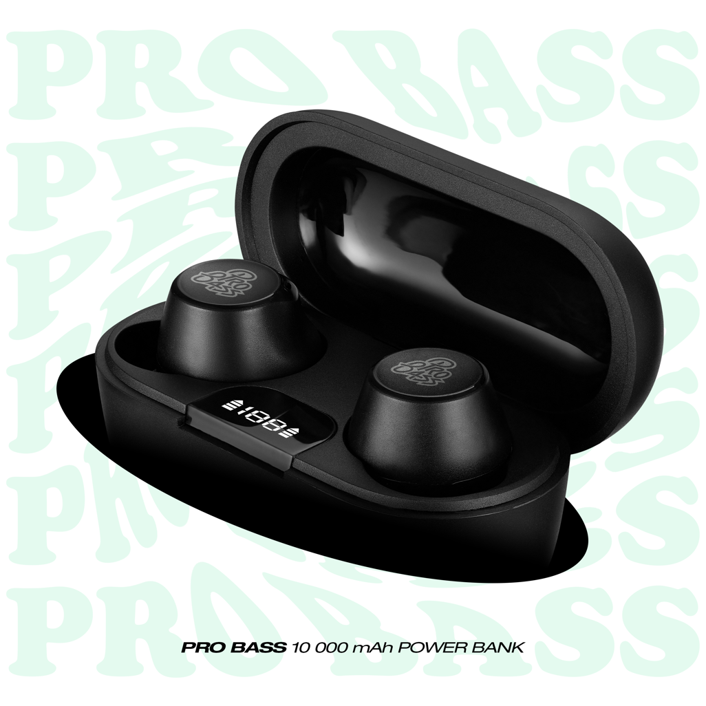 Pro Bass Nova Series TWS Earphone - Black