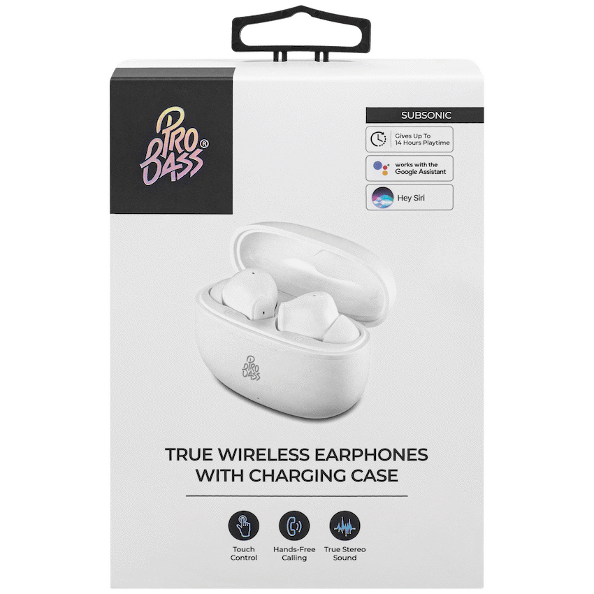 Pro Bass SubSonic TWS Earphone - White - image 11