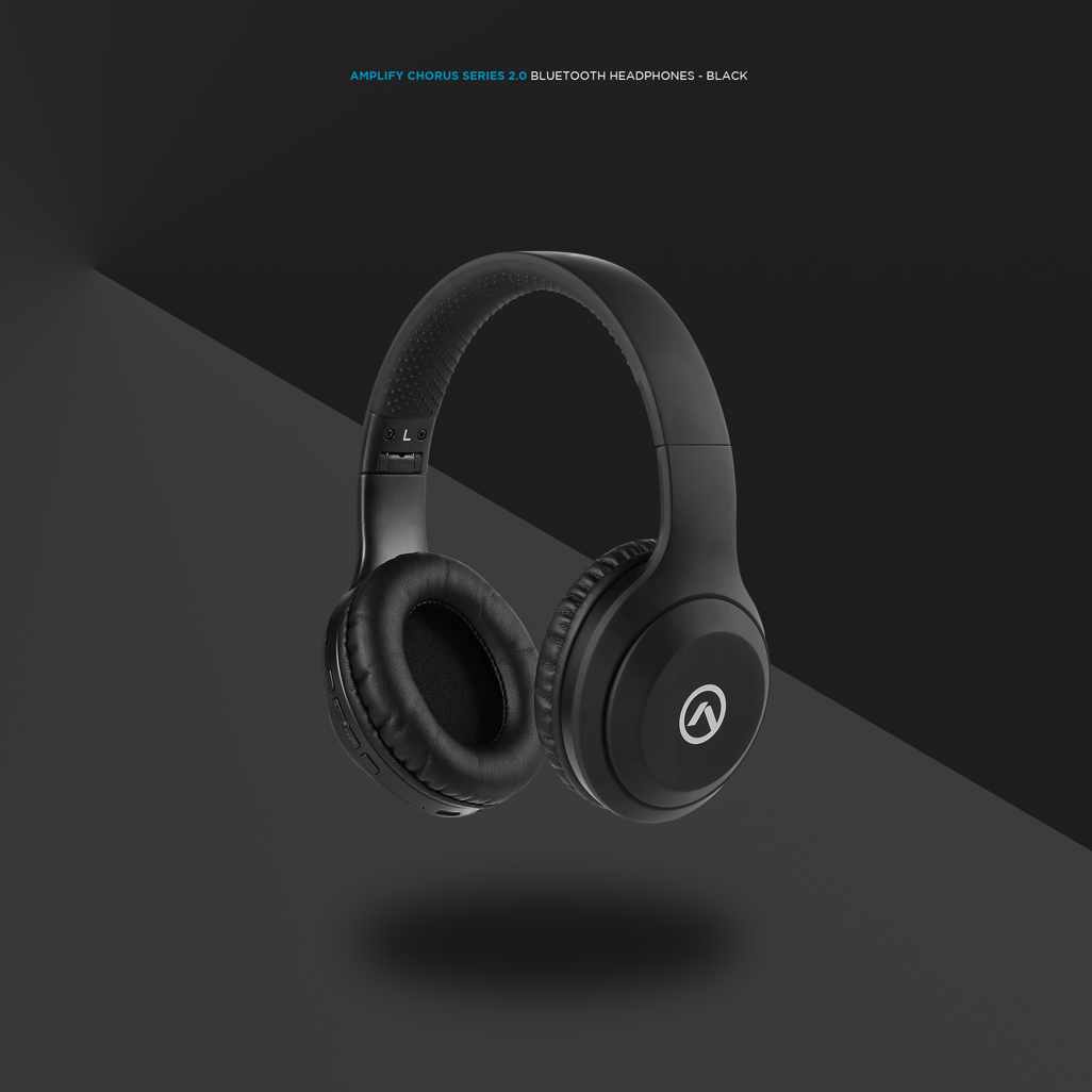 Amplify Chorus Series Bluetooth 2.0 Headphones - Black