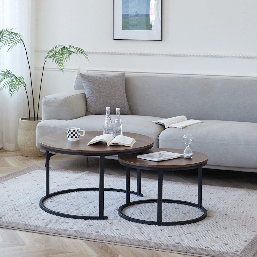 Everfurn Indus Nesting Coffee Table - Mahogany 2-Piece - image 11
