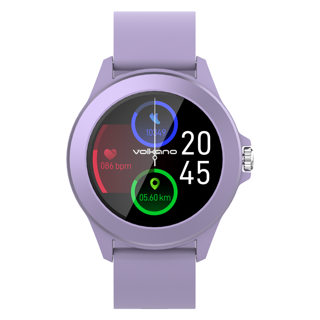 Volkano Splash Series Round Smartwatch - Purple