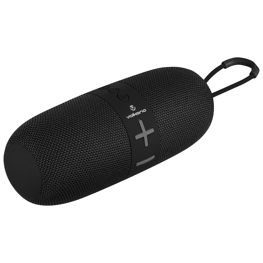 Volkano Flow Series Portable Bluetooth Speaker - Black with Grey Buttons - image 11