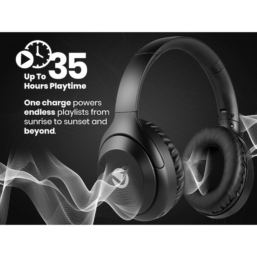 Volkano Cosmic 2 Series Bluetooth Headphones - Black - image 11