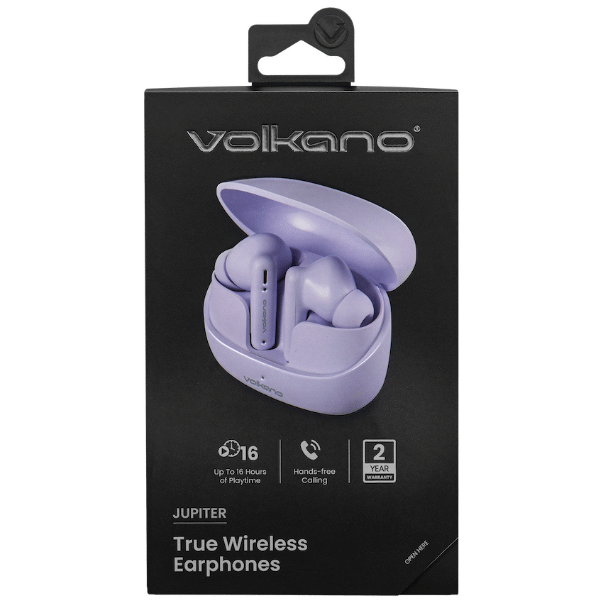 Volkano Jupiter Series TWS Earphones - Pastel Purple - image 11