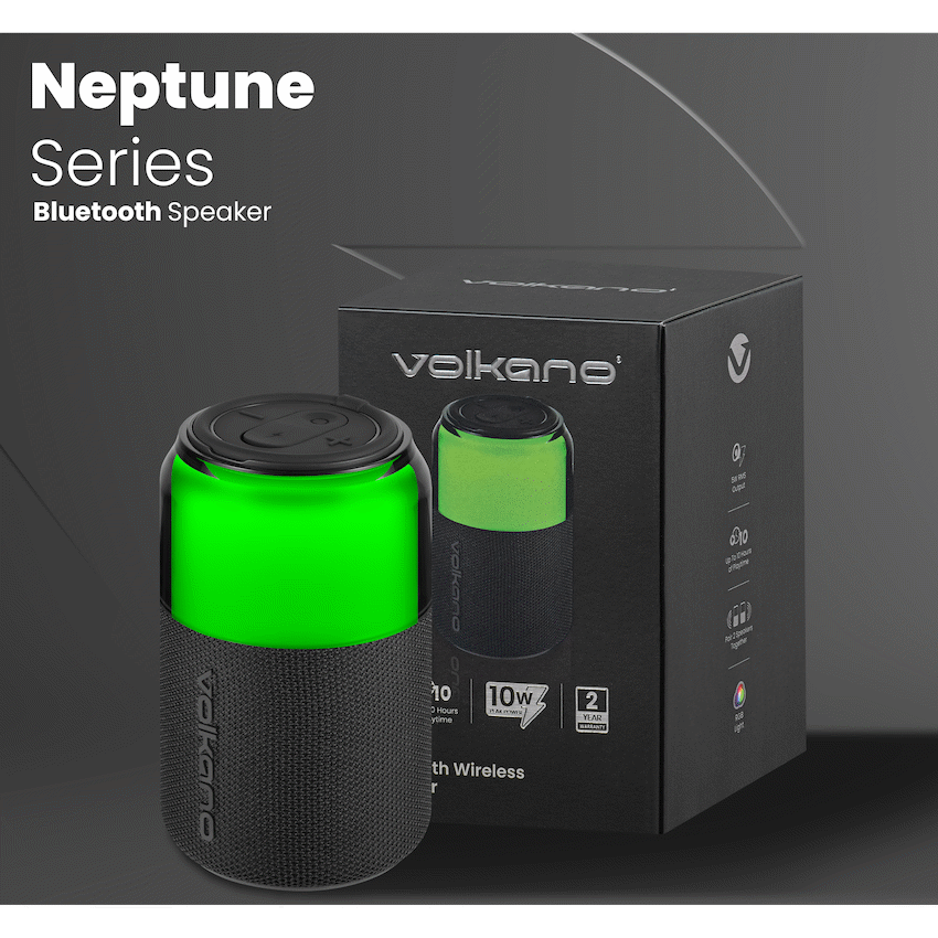 Volkano Neptune Bluetooth Wireless Speaker - Black - image 11