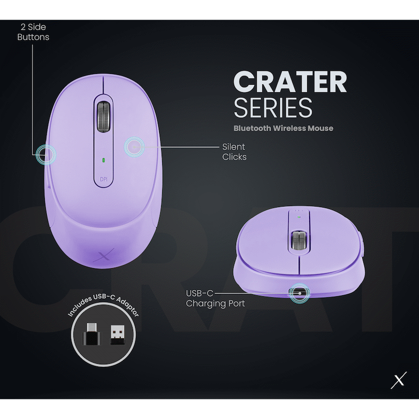 VolkanoX Crater Bluetooth Wireless Mouse - Purple - image 11
