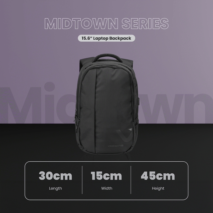 Volkano Midtown 15.6" Laptop Backpack - Black - image 11