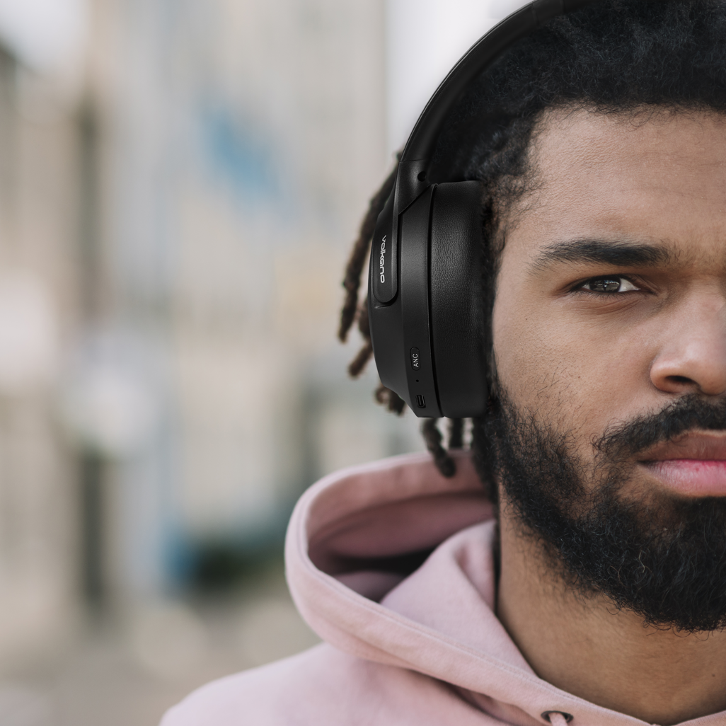 Volkano Odyssey ANC Bluetooth Wireless Headphone - Black