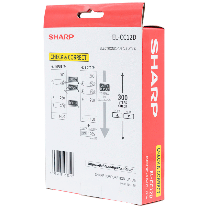 Sharp EL-CC12D Desk Calculator - CheckCorrect Tax - image 11