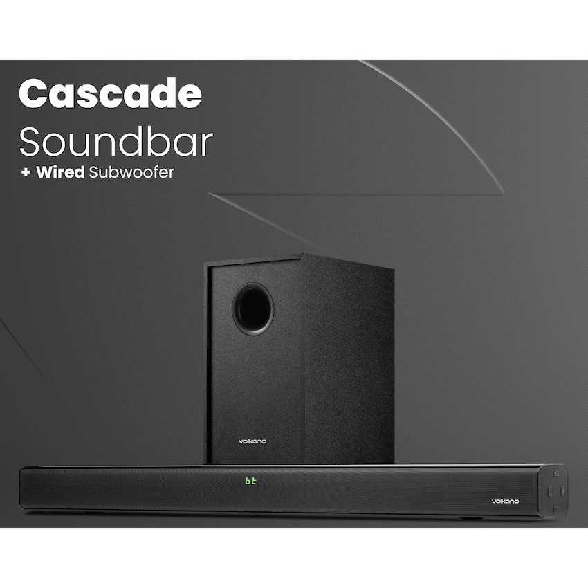 Volkano Cascade 50w Soundbar + Wired Subwoofer - Black - image 11