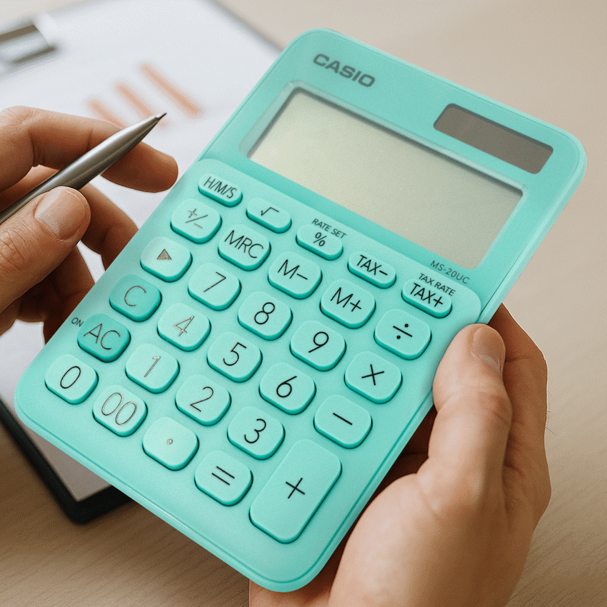 Casio MS-20UC - Desktop calculator 12 Digit - Green - image 11