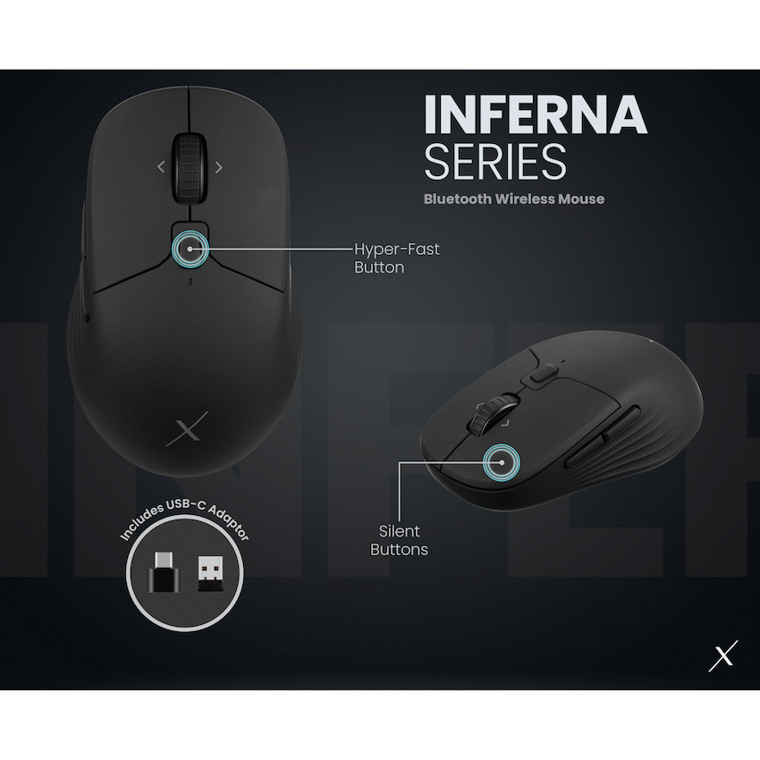 VolkanoX Inferna Bluetooth Wireless Mouse - Graphite - image 11