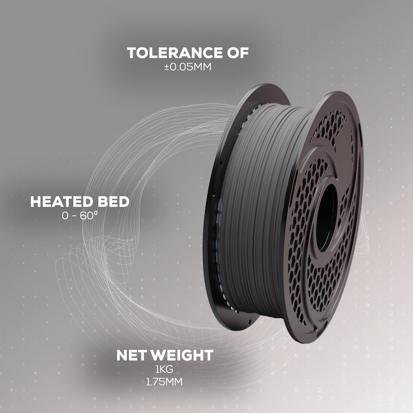 SA Filament PLA Hyper Filament 1kg - Grey - image 11