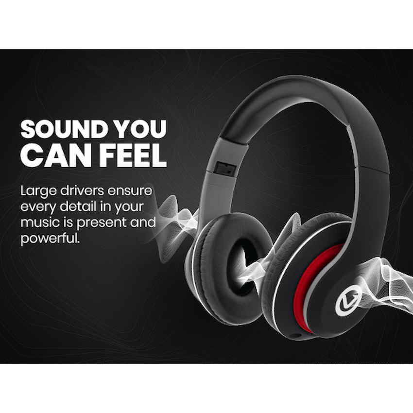 Volkano Falcon Headphones with Microphone - Black - image 11