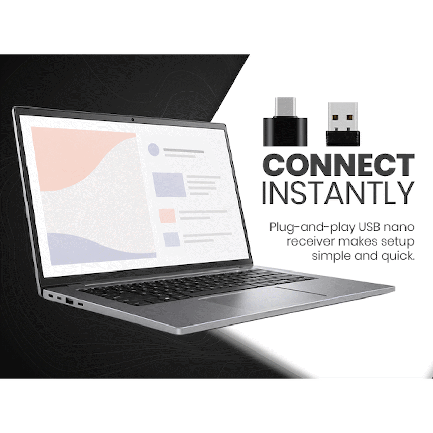 Volkano Chrome Series Wireless Mouse - Black - image 11