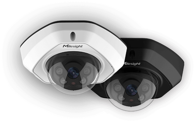 Milesight 5MP, AI Vandal-proof Mini Dome Network Camera - IK10-rated, Intelligent Analytics