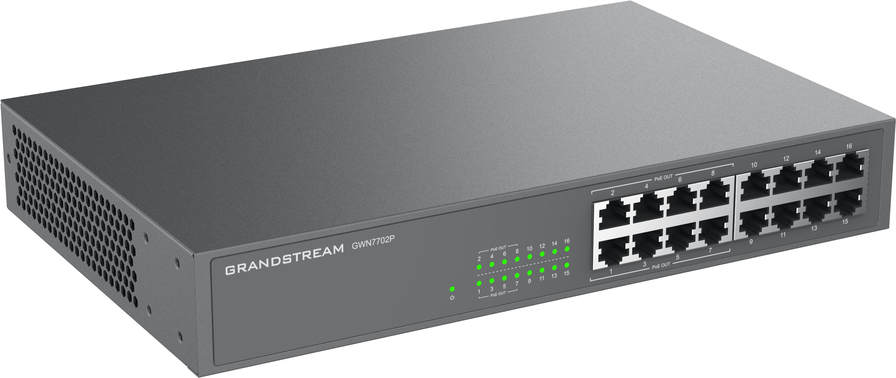 Grandstream Enterprise 16 port Unmanaged GbE PoE Switch - 138W | GWN7702P - image 4