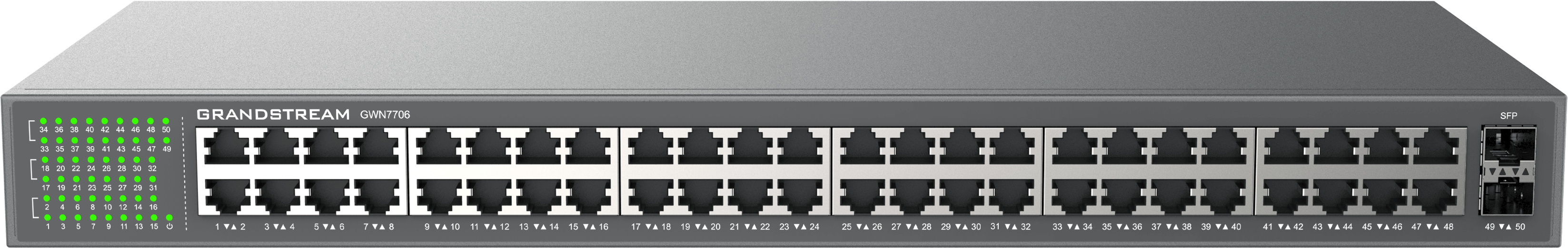 Grandstream Enterprise 48 port Unmanaged GbE Switch | GWN7706