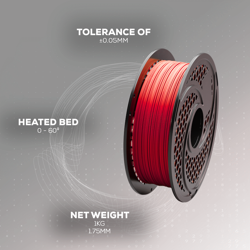 SA Filament PLA Hyper Filament 1kg - Red - image 12