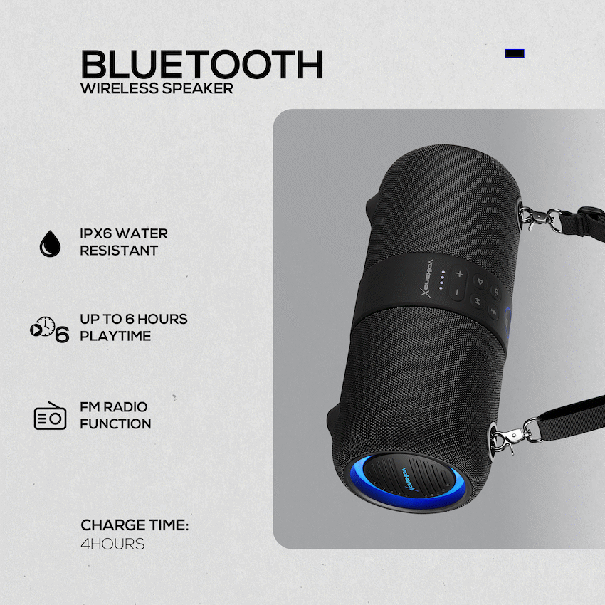 VolkanoX Python Series Bluetooth Speaker - Black - image 12