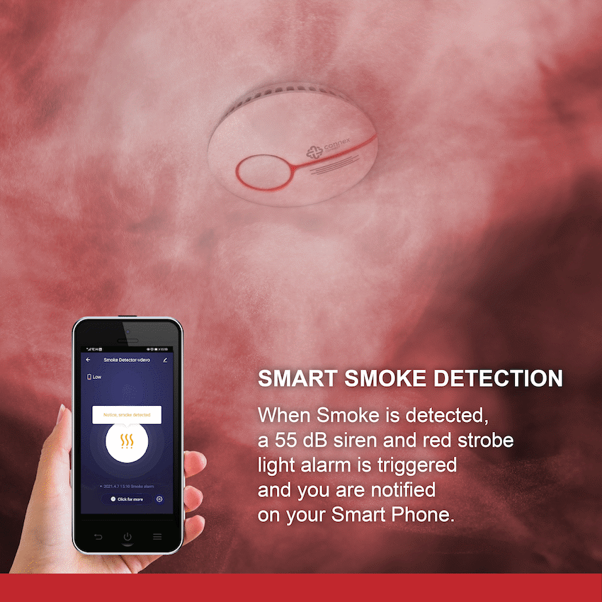 Smart Wi-Fi Smoke Detector Alarm Twin Pack - image 12