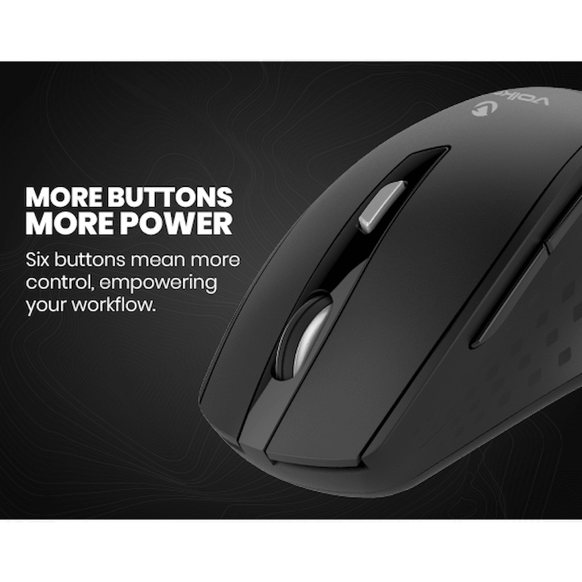 Volkano Chrome Series Wireless Mouse - Black - image 12