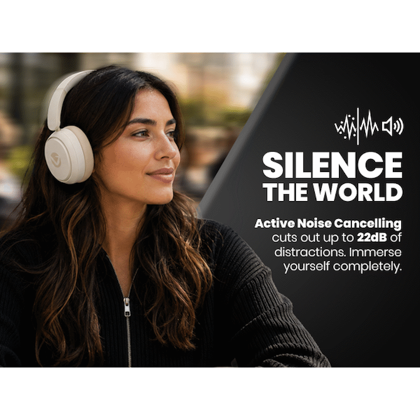 Volkano Lexi Bluetooth Headphone with ANC - Nude - image 12