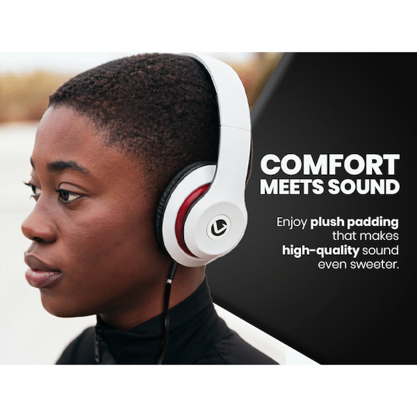 Volkano Falcon Series Headphones with Microphone - White - image 12