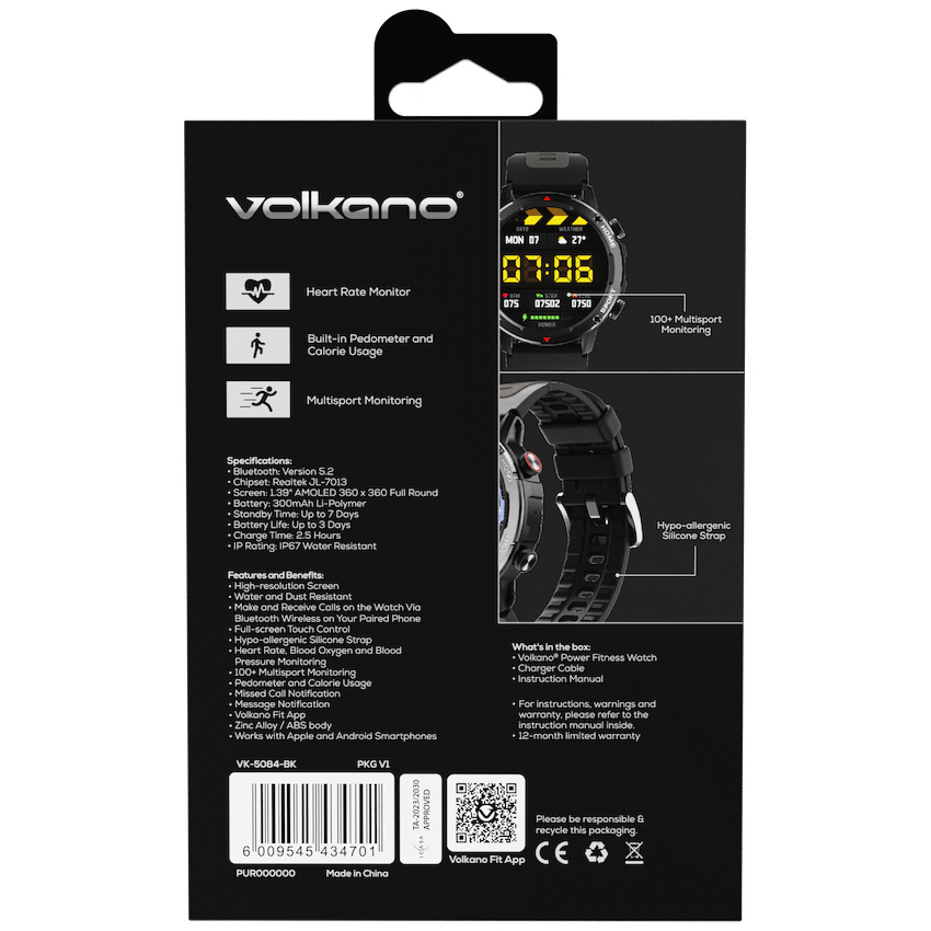 Volkano Power Series Smart Watch - Black - image 12