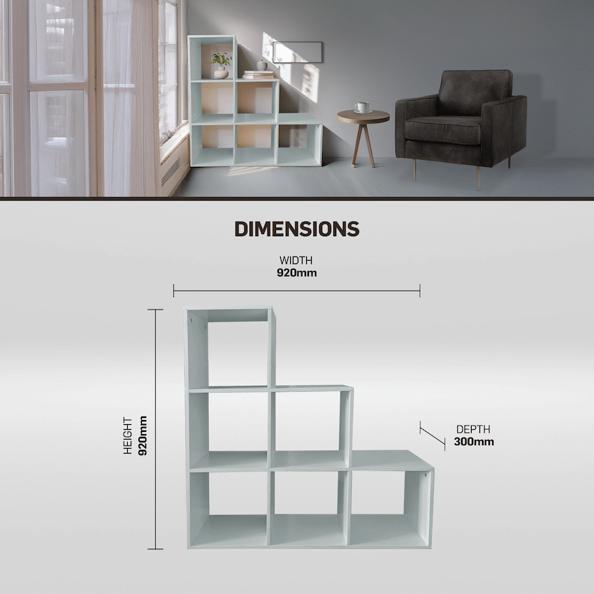 Everfurn Hexagon Bookshelf, High Pressure Laminate - image 12