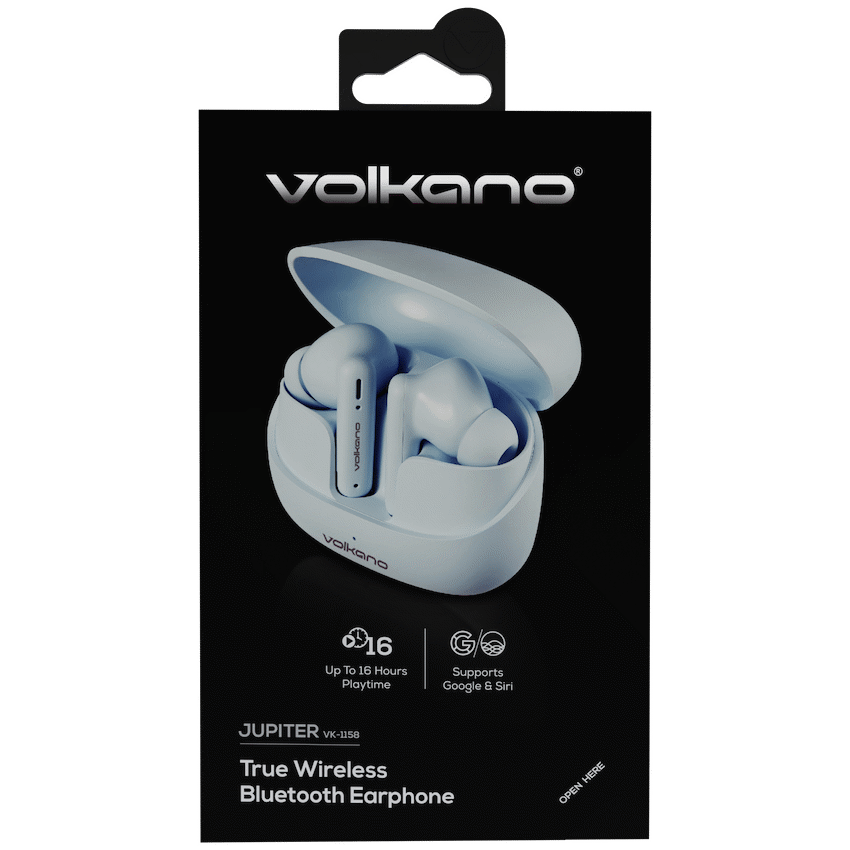Volkano Jupiter Series TWS Earphones - Pastel Blue - image 12