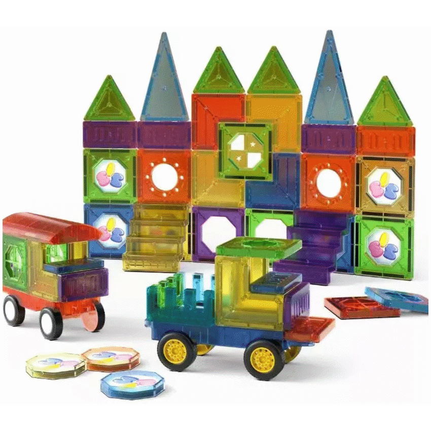 73 Magnetic Tiles, Windows, Stickers and Snowmen - image 12