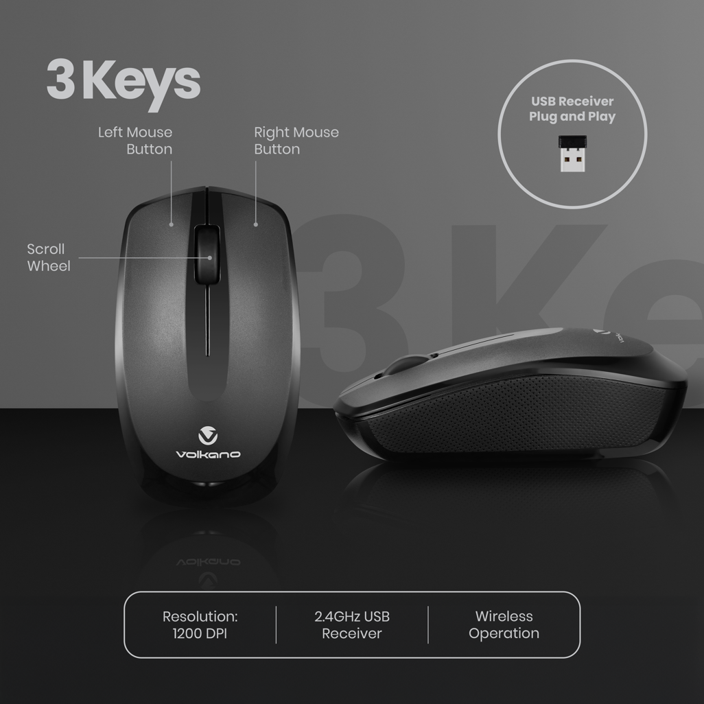 Volkano Focus Series Wireless Mouse