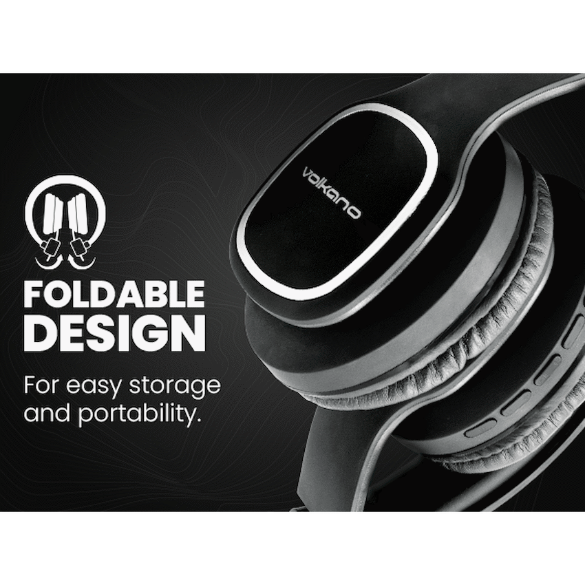 Volkano Phonic Series Bluetooth Full Size Headphones - Black - image 12