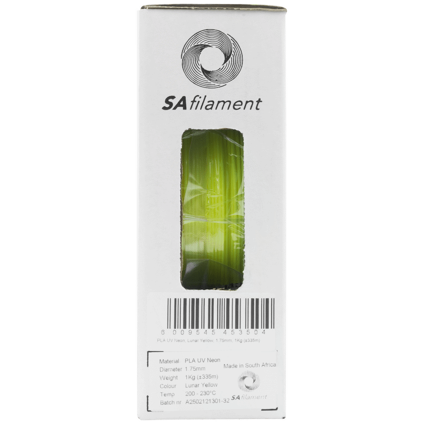 SA Filament PLA UV Neon Filament 1kg -  Lunar Yellow - image 12