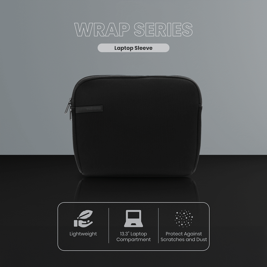 Volkano Wrap series 13.3" Laptop sleeve Black - image 12