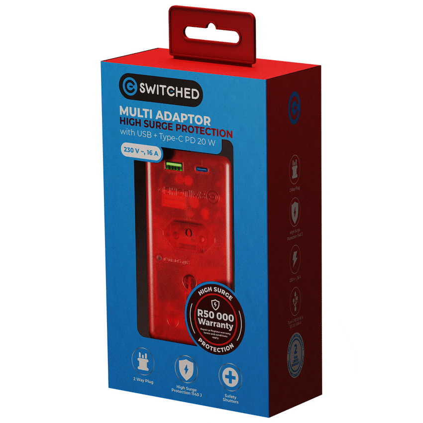 Switched High Surge Multi Adaptor with USB + Type-C PD20W - image 12