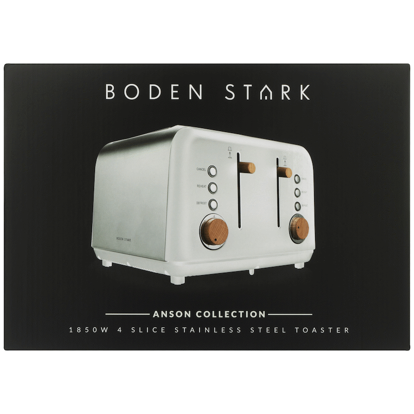 Boden Stark Anson Collection 4 Slice SS Toaster White - image 12