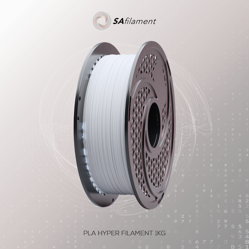 SA Filament PLA Hyper Filament 1kg - Cool White - image 12