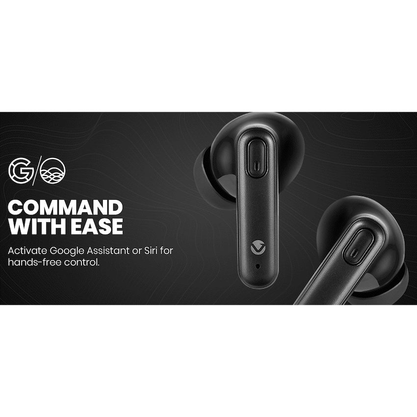 Volkano Pulse Series True Wireless Earphones with Charging Case - Black - image 12