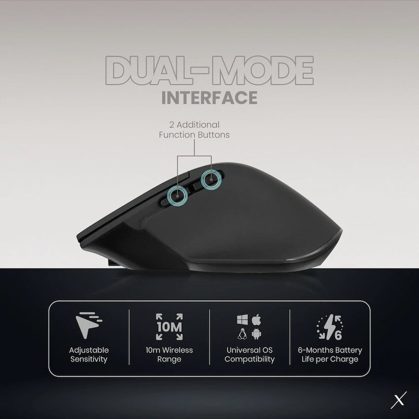 VolkanoX Phoenix Bluetooth Wireless Mouse - Graphite - image 12