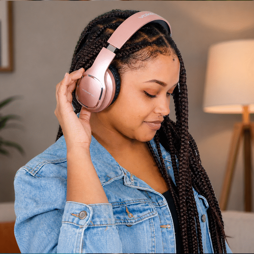 Volkano Phonic Series Bluetooth Full-Size Headphones - Rose Gold - image 12