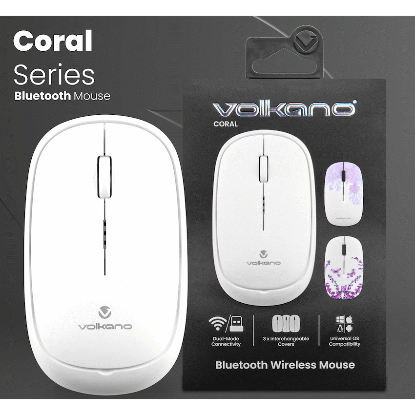 Volkano Coral series Bluetooth Wireless Mouse - White - image 12