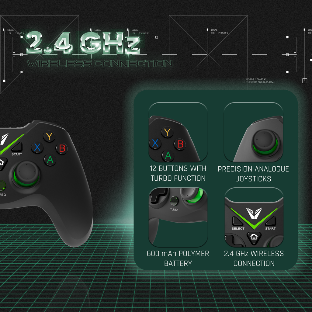 VX Gaming Precision Series Xbox One Wireless Controller - Black