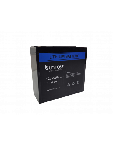 Uniross - 12.8V 20Ah, 256Wh Lithium Phosphate battery