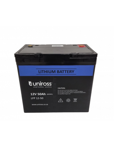 Uniross - 12.8V 50Ah, 640Wh Lithium Phosphate battery