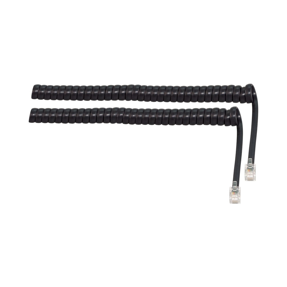 RJ9 CURLY TELEPHONE CABLE BLACK